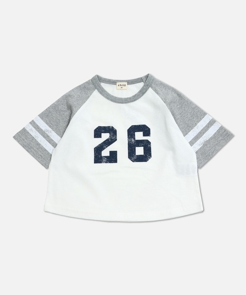 chil2（チルツー）の「綿100％ プリント ラグラン半袖Tシャツ（Tシャツ/カットソー・キッズ・F/E/D/C/J/H/A/I/G/B・80ｃｍ/110cm/100cm/90cm/140cm/130cm/120cm）」の21枚目の写真