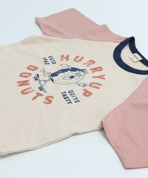 chil2（チルツー）の「綿100％ プリント ラグラン半袖Tシャツ（Tシャツ/カットソー・キッズ・F/E/D/C/J/H/A/I/G/B・80ｃｍ/110cm/100cm/90cm/140cm/130cm/120cm）」の13枚目の写真