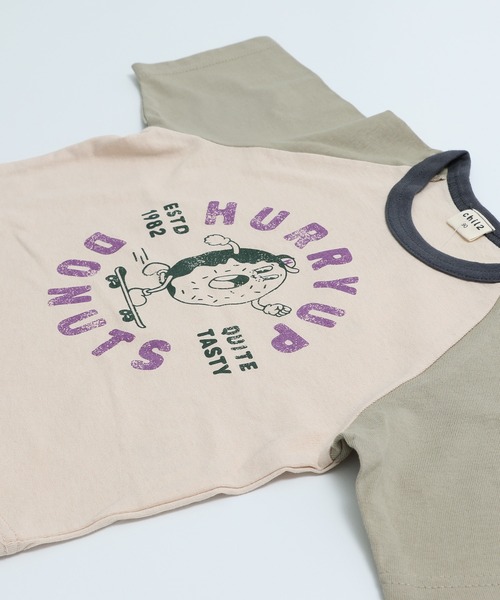 chil2（チルツー）の「綿100％ プリント ラグラン半袖Tシャツ（Tシャツ/カットソー・キッズ・F/E/D/C/J/H/A/I/G/B・80ｃｍ/110cm/100cm/90cm/140cm/130cm/120cm）」の14枚目の写真