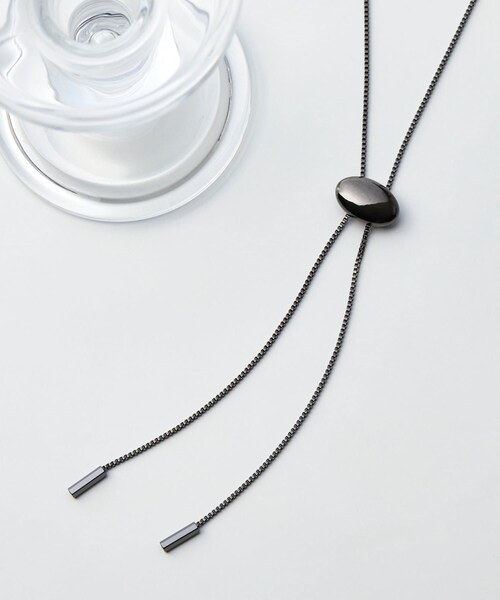 tk.TAKEO KIKUCHI（ティーケータケオキクチ）の「◆メタルループタイネックレス（ネックレス・メンズ・ライトグレー/ブラック/シルバー/ブラック系/ブラック系1/ブラック系2/ブラック系3/ブラック系4/ブラック系5/ブラック系6/ブラック系7/ブラック系8/ライトグレー系/シルバー系/シルバー系1/シルバー系2/シルバー系3/シルバー系4/シルバー系5/シルバー系6/シルバー系7/シルバー系8/ゴールド系/ゴールド系1/ゴールド系2/ゴールド系3/ゴールド系5/ゴールド系6/ゴールド系7/ゴールド系8・00）」の11枚目の写真