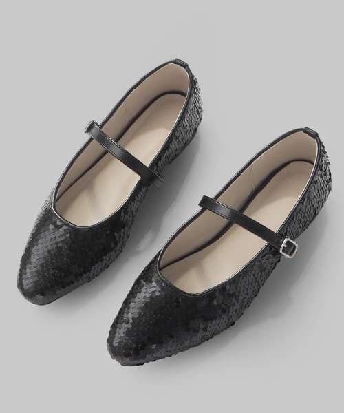 minia（ミニア）の「スパンコールメリージェーンパンプス（パンプス・レディース・ブラック/シルバー/アイボリー・LL/S/M/L）」の6枚目の写真