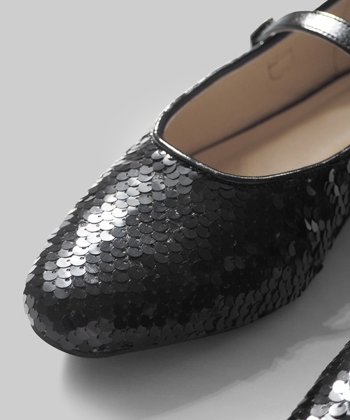 minia（ミニア）の「スパンコールメリージェーンパンプス（パンプス・レディース・ブラック/シルバー/アイボリー・LL/S/M/L）」の7枚目の写真