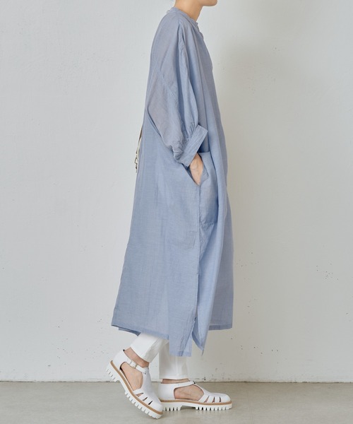 BEARDSLEY（ビアズリー）の「先染めビッグシアーシャツワンピース