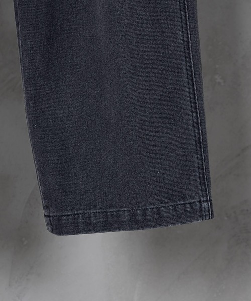 INTER FACTORY(インターファクトリー)の「ファッションインフルエンサー しの - Vintage Overdye Wide Denim / ヴィンテージオーバーダイワイドデニム made in INTER FACTORY(デニムパンツ・メンズ・ブルー/ブラック・MEDIUM/SMALL/LARGE)」の5枚目の写真