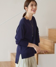 Elura | サラサラタッチVネックチュニック【予約】(ニット/セーター)