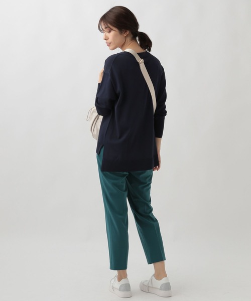ENFOLD（エンフォルド）の「シルクコットンVネックスリットTOP