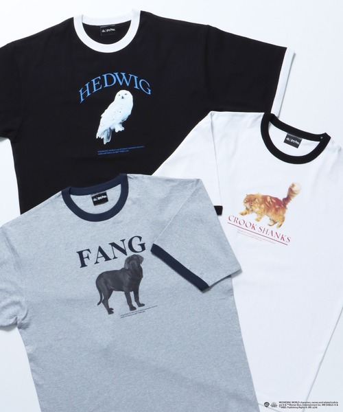 Salong hameu(サロン ハミュー)の「HP GRAPHIC RINGER S/S TEE/マジカル クリーチャーズ グラフィックフォトプリント リンガーTシャツ 半袖 ハリー・ポッター(Tシャツ/カットソー・メンズ・ブラック/ホワイト/アッシュグレー・L/M)」の4枚目の写真