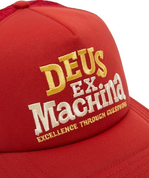 DEUS EX MACHINA(デウスエクスマキナ)の「GUESSWORK TRUCKER(キャップ・メンズ・レッド/アクア/ブラウン・OS)」の9枚目の写真