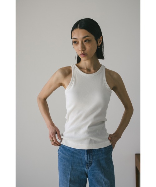 STYLEMIXER（スタイルミキサー）の「カップ付きアメスリタンクトップ（タンクトップ・レディース・ブラック/チャコールグレー/ホワイト/ミント・SMALL/MEDIUM）」の5枚目の写真