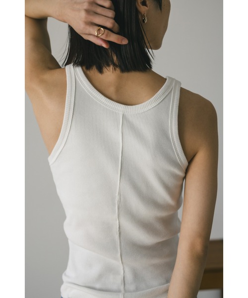 STYLEMIXER（スタイルミキサー）の「カップ付きアメスリタンクトップ（タンクトップ・レディース・ブラック/チャコールグレー/ホワイト/ミント・SMALL/MEDIUM）」の13枚目の写真