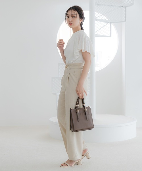 Andemiu(アンデミュウ)の「ソデラッフルニット112960(ニット/セーター・レディース・ホワイト/ブラック/ブルー・FREE)」の17枚目の写真