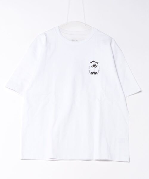 RVCA(ルーカ)の「RVCA メンズ PRIME PALM TEE Tシャツ 【2024年春夏モデル】/ルーカ半袖バックプリントTシャツ(Tシャツ/カットソー・メンズ・ブルー/ブラック/ホワイト・LARGE/MEDIUM/SMALL)」の1枚目の写真