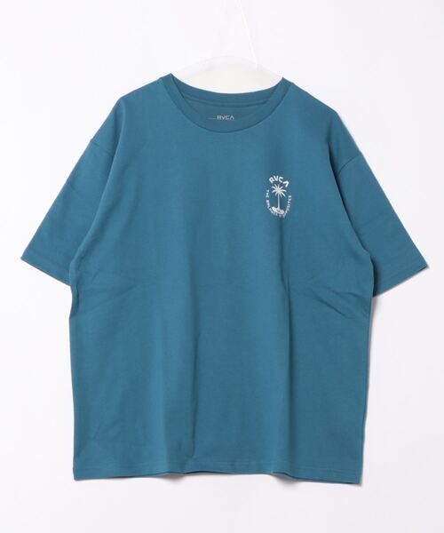 RVCA(ルーカ)の「RVCA メンズ PRIME PALM TEE Tシャツ 【2024年春夏モデル】/ルーカ半袖バックプリントTシャツ(Tシャツ/カットソー・メンズ・ブルー/ブラック/ホワイト・LARGE/MEDIUM/SMALL)」の3枚目の写真
