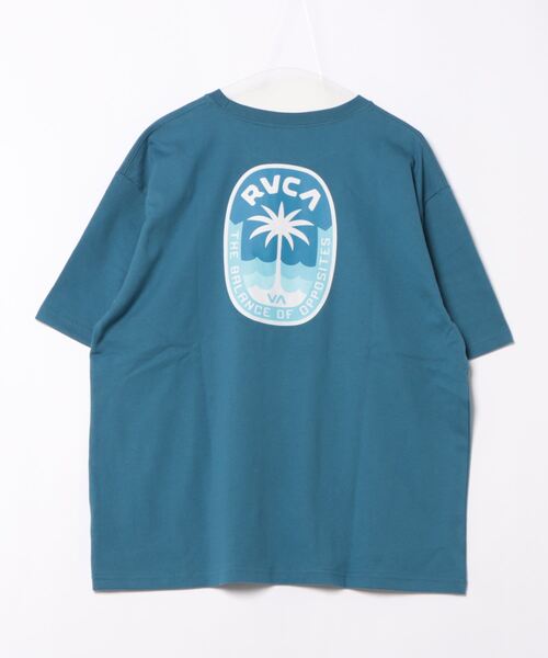 RVCA(ルーカ)の「RVCA メンズ PRIME PALM TEE Tシャツ 【2024年春夏モデル】/ルーカ半袖バックプリントTシャツ(Tシャツ/カットソー・メンズ・ブルー/ブラック/ホワイト・LARGE/MEDIUM/SMALL)」の5枚目の写真