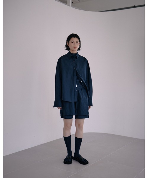 ENCIRCLE（エンサークル）の「【ENCIRCLE/エンサークル】Go to shirt/ゴートゥーシャツ（シャツ/ブラウス・レディース・ダークネイビー・3/2/1）」の10枚目の写真