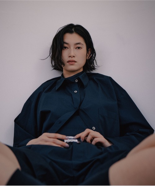 ENCIRCLE（エンサークル）の「【ENCIRCLE/エンサークル】Go to shirt/ゴートゥーシャツ（シャツ/ブラウス・レディース・ダークネイビー・3/2/1）」の14枚目の写真