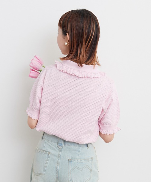 売れ筋商品|||CHILD WOMAN チャイルドウーマン  40/2天竺ドッキング BIGパフスリーブプルオーバー CHILD WOMAN チャイルドウーマン 40/2天竺ドッキング BIG