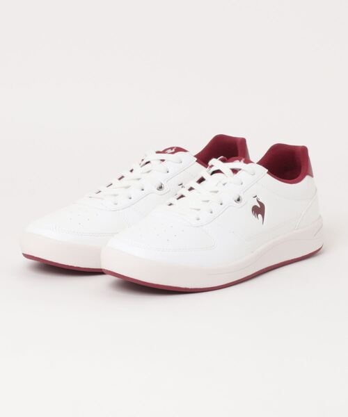le coq sportif（ルコックスポルティフ）の「le coq sportif ルコックスポルティフ LCS GRAND EST CL【軽量】メンズスニーカー(LCSグランエストCL)（スニーカー・メンズ・ホワイト×ネイビー/ホワイト×レッド・25.0cm/25.5cm/26.0cm/26.5cm/27.0cm/27.5cm/28.0cm/28.5cm）」の2枚目の写真