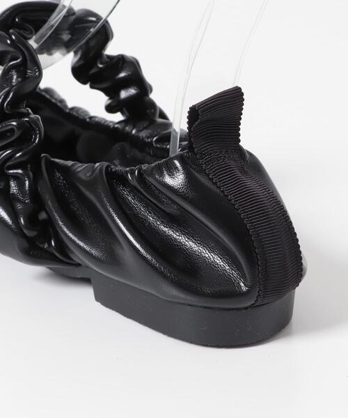 RODE SKO（ロデスコ）の「『MADE IN JAPAN』クシュクシュメリージェーン（バレエシューズ・レディース・オフホワイト/ブラック・37/36/38）」の15枚目の写真