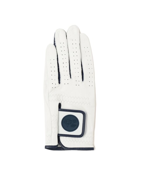 BEAMS GOLF(ビームスゴルフ)の「〈MEN〉 エンボスロゴ シープスキンレザーグローブ(左手用)(手袋・メンズ・ネイビー/グリーン/ブラック・S(21-22)/SS(20-21)/L(23-24)/M(22-23))」の3枚目の写真