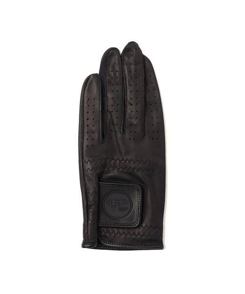 BEAMS GOLF(ビームスゴルフ)の「〈MEN〉 エンボスロゴ シープスキンレザーグローブ(左手用)(手袋・メンズ・ネイビー/グリーン/ブラック・S(21-22)/SS(20-21)/L(23-24)/M(22-23))」の1枚目の写真