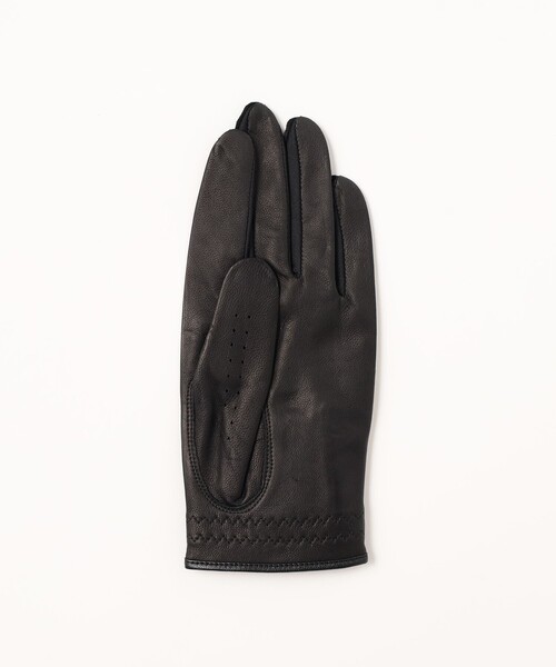 BEAMS GOLF(ビームスゴルフ)の「〈MEN〉 エンボスロゴ シープスキンレザーグローブ(左手用)(手袋・メンズ・ネイビー/グリーン/ブラック・S(21-22)/SS(20-21)/L(23-24)/M(22-23))」の4枚目の写真