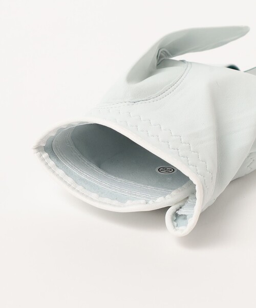 BEAMS GOLF(ビームスゴルフ)の「〈MEN〉 エンボスロゴ シープスキンレザーグローブ(左手用)(手袋・メンズ・ネイビー/グリーン/ブラック・S(21-22)/SS(20-21)/L(23-24)/M(22-23))」の9枚目の写真