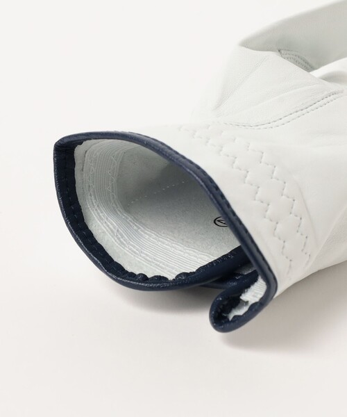 BEAMS GOLF(ビームスゴルフ)の「〈MEN〉 エンボスロゴ シープスキンレザーグローブ(左手用)(手袋・メンズ・ネイビー/グリーン/ブラック・S(21-22)/SS(20-21)/L(23-24)/M(22-23))」の13枚目の写真