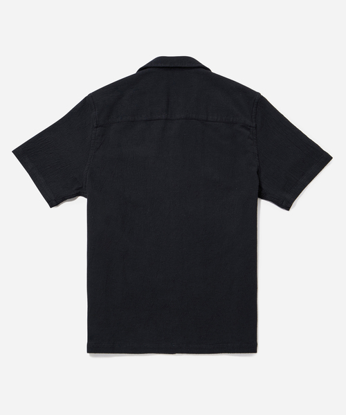 Saturdays NYC（サタデーズ ニューヨークシティ ）の「Canty Boucle Knit Ss Shirt（シャツ/ブラウス・メンズ・ブラック/オフホワイト・L/S/M）」の11枚目の写真