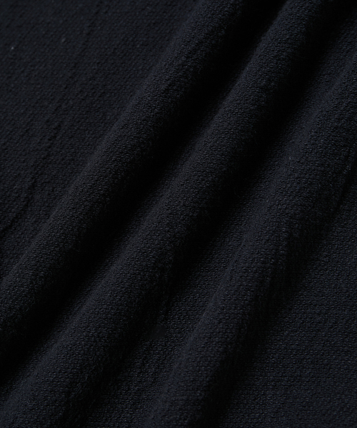 Saturdays NYC（サタデーズ ニューヨークシティ ）の「Canty Boucle Knit Ss Shirt（シャツ/ブラウス・メンズ・ブラック/オフホワイト・L/S/M）」の5枚目の写真