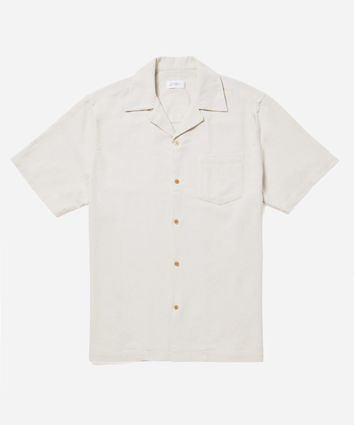 Saturdays NYC（サタデーズ ニューヨークシティ ）の「Canty Boucle Knit Ss Shirt（シャツ/ブラウス・メンズ・ブラック/オフホワイト・L/S/M）」の9枚目の写真