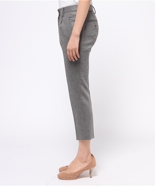 FIGARO Paris（フィガロパリ）の「◇INCOTEX ラメ入り ワンタッククロップドパンツ（その他パンツ・レディース・ブラウン/チャコールグレー・40/38）」の10枚目の写真