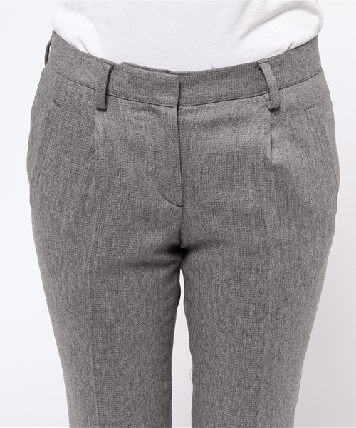 FIGARO Paris（フィガロパリ）の「◇INCOTEX ラメ入り ワンタッククロップドパンツ（その他パンツ・レディース・ブラウン/チャコールグレー・40/38）」の3枚目の写真