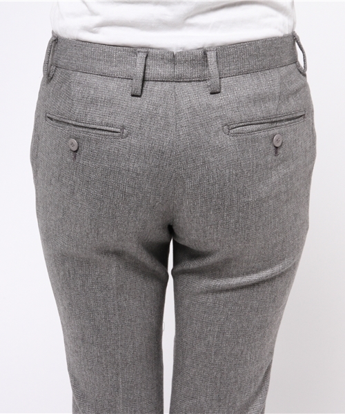 FIGARO Paris（フィガロパリ）の「◇INCOTEX ラメ入り ワンタッククロップドパンツ（その他パンツ・レディース・ブラウン/チャコールグレー・40/38）」の4枚目の写真