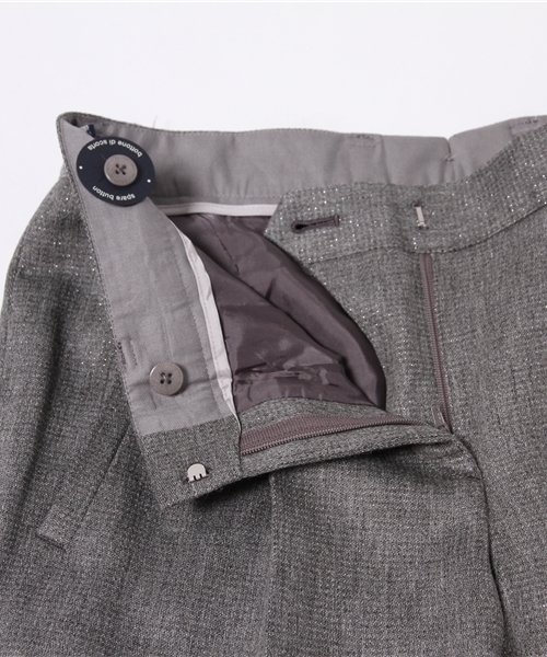 FIGARO Paris（フィガロパリ）の「◇INCOTEX ラメ入り ワンタッククロップドパンツ（その他パンツ・レディース・ブラウン/チャコールグレー・40/38）」の7枚目の写真