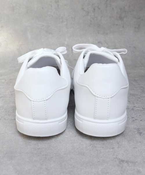 8(eight)(エイト)の「PUレザースニーカー(スニーカー・メンズ・ホワイト/ブラック/ブラック系その他・25.5cm/26.0cm/26.5cm/27.0cm/28.0cm)」の4枚目の写真