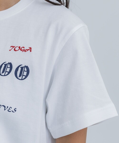 TOGA(トーガ)の「【TOGA TOO/トーガトゥ】Print T-shirt/プリントTEE(Tシャツ/カットソー・レディース・ブラック/ブルー/ホワイト・M)」の11枚目の写真