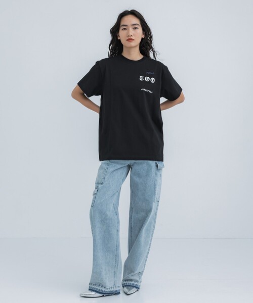 TOGA(トーガ)の「【TOGA TOO/トーガトゥ】Print T-shirt/プリントTEE(Tシャツ/カットソー・レディース・ブラック/ブルー/ホワイト・M)」の14枚目の写真