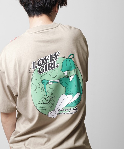 ZIP FIVE（ジップファイブ）の「【ZIP FIVE】サウナハット Tシャツ付 半袖 ビッグシルエット イラストプリント（ハット・メンズ・ホワイト系/ブラック/グレイッシュベージュ/ブラック系/ベージュ系/ホワイト・LARGE/MEDIUM）」の5枚目の写真