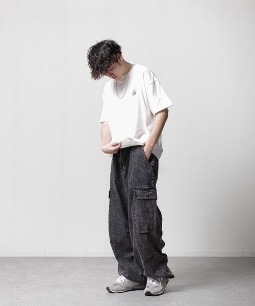 ZIP FIVE（ジップファイブ）の「【ZIP FIVE】サウナハット Tシャツ付 半袖 ビッグシルエット イラストプリント（ハット・メンズ・ホワイト系/ブラック/グレイッシュベージュ/ブラック系/ベージュ系/ホワイト・LARGE/MEDIUM）」の12枚目の写真