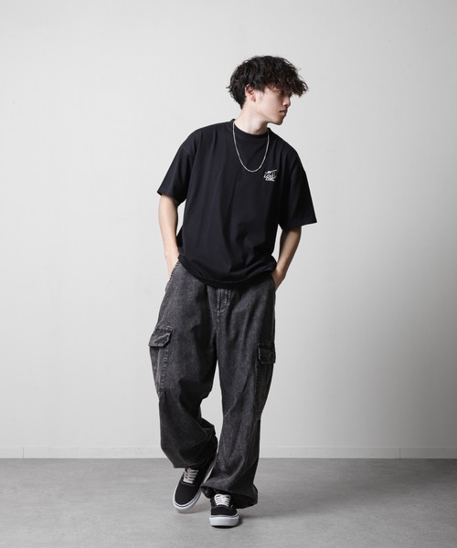 ZIP FIVE（ジップファイブ）の「【ZIP FIVE】サウナハット Tシャツ付 半袖 ビッグシルエット イラストプリント（ハット・メンズ・ホワイト系/ブラック/グレイッシュベージュ/ブラック系/ベージュ系/ホワイト・LARGE/MEDIUM）」の14枚目の写真