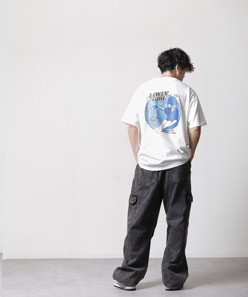 ZIP FIVE（ジップファイブ）の「【ZIP FIVE】サウナハット Tシャツ付 半袖 ビッグシルエット イラストプリント（ハット・メンズ・ホワイト系/ブラック/グレイッシュベージュ/ブラック系/ベージュ系/ホワイト・LARGE/MEDIUM）」の13枚目の写真