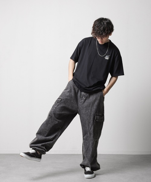 ZIP FIVE（ジップファイブ）の「【ZIP FIVE】サウナハット Tシャツ付 半袖 ビッグシルエット イラストプリント（ハット・メンズ・ホワイト系/ブラック/グレイッシュベージュ/ブラック系/ベージュ系/ホワイト・LARGE/MEDIUM）」の19枚目の写真