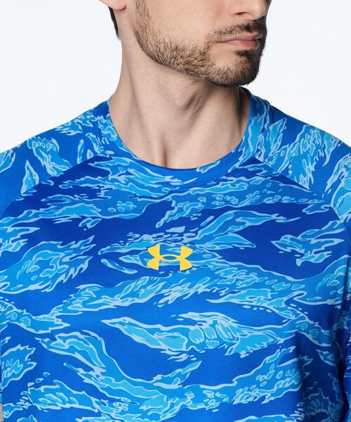 UNDER ARMOUR(アンダーアーマー)の「UAテック ノベルティ ショートスリーブTシャツ(ベースボール/メンズ)(Tシャツ/カットソー・メンズ・ブルー・XL/M/L/XXL/S)」の2枚目の写真