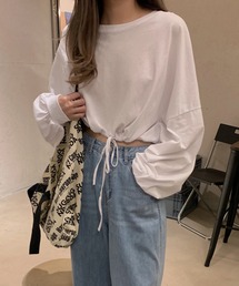 shopnikoniko（ショップニコニコ）の「クロップド丈 裾絞りスウェット ショート丈（スウェット）」