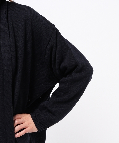 earth music&ecology（アースミュージックアンドエコロジー）の「ビッグシルエットニットカーディガン（カーディガン/ボレロ・レディース・LT.Gray/DK.Gray/ネイビー・FREE）」の8枚目の写真