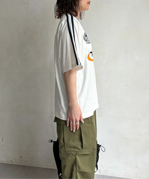 CPCM(シーピーシーエム)の「サッカーユニフォームラグランT(Tシャツ/カットソー・メンズ・ブラック/ホワイト/ネイビー・MEDIUM/LARGE)」の5枚目の写真