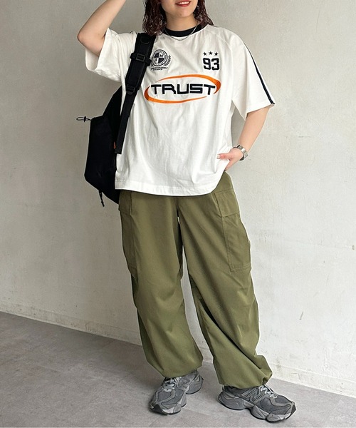 CPCM(シーピーシーエム)の「サッカーユニフォームラグランT(Tシャツ/カットソー・メンズ・ブラック/ホワイト/ネイビー・MEDIUM/LARGE)」の7枚目の写真