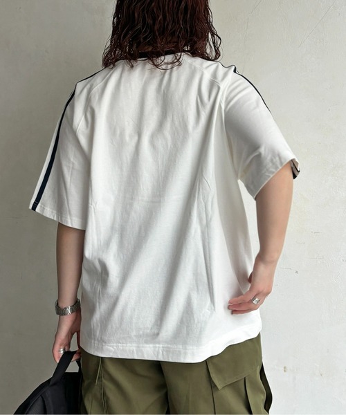 CPCM(シーピーシーエム)の「サッカーユニフォームラグランT(Tシャツ/カットソー・メンズ・ブラック/ホワイト/ネイビー・MEDIUM/LARGE)」の10枚目の写真