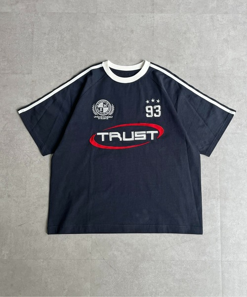 CPCM(シーピーシーエム)の「サッカーユニフォームラグランT(Tシャツ/カットソー・メンズ・ブラック/ホワイト/ネイビー・MEDIUM/LARGE)」の17枚目の写真